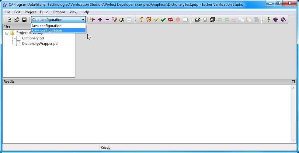 Setting the active configuration